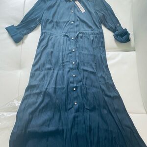 NIC+ZOE Blue Long Sleeve Dress